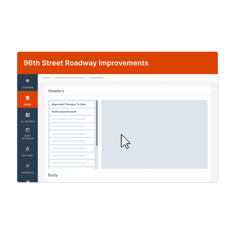 gif showing how to build a report in appia interface